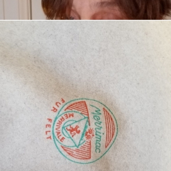 1940s felted wool‎ asymmetrical hat - Picture 12 of 16